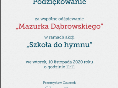Dyplom Ministra Edukacji 